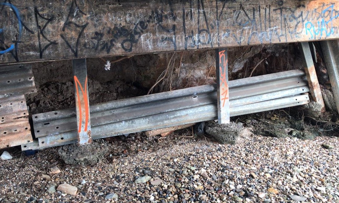 ​DER começa a recuperar cabeceira da ponte do rio Grande, em Rifaina