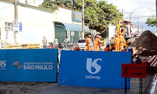 Sabesp vai fazer domingo a interligação de água dos conjuntos Gramados I e II
