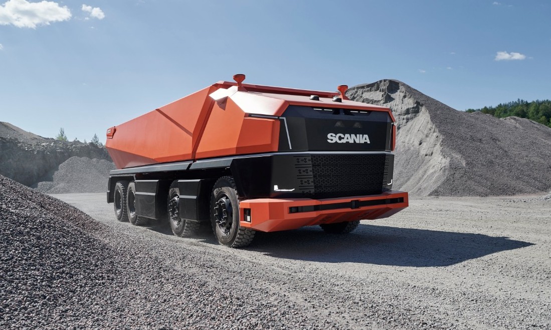 Scania mostra caminhão autônomo e sem cabine para ambientes fechados