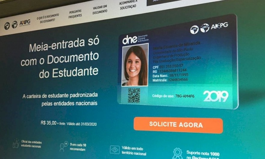 Carteira estudantil digital começará a ser emitida dentro de 90 dias