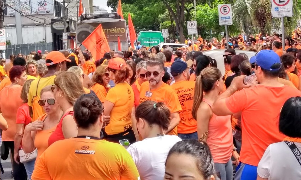 Caminhada do Mulheres do Brasil reuniu grande público neste domingo em Franca