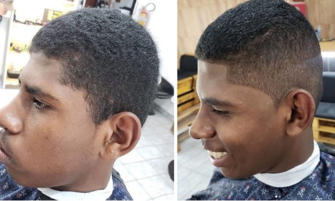 Jovem ganha corte de cabelo e é aprovado em entrevista de emprego
