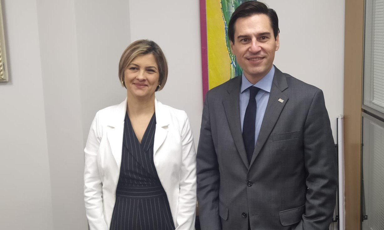 Deputada Graciela recebe secretário de Agricultura na Assembleia Legislativa