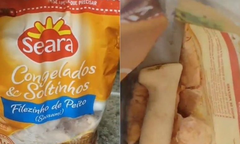 Choque! Consumidor encontra faca dentro de pacote de frango lacrado