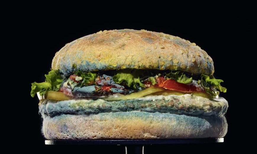 Burger King quer “mostrar a beleza da comida real” com lanche mofado