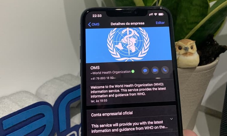 OMS cria robô no WhatsApp para tirar dúvidas sobre coronavírus; Veja como usar