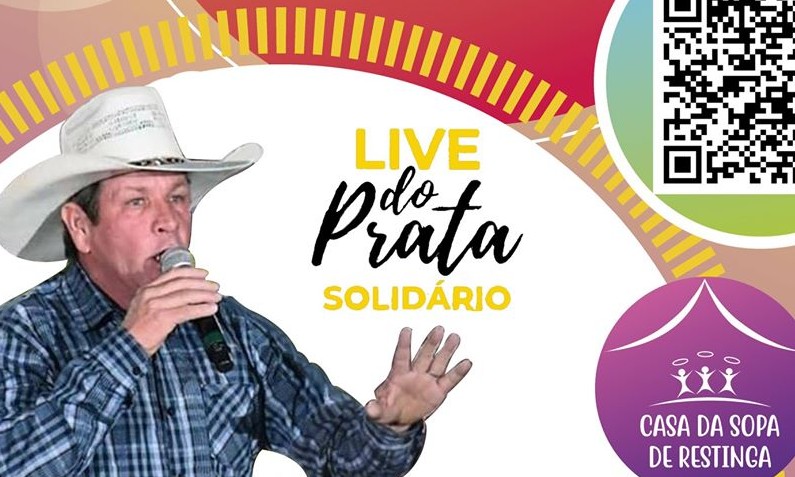 Casa da Sopa de Restinga promove no sábado, 02, a “Live do Prata Solidário”