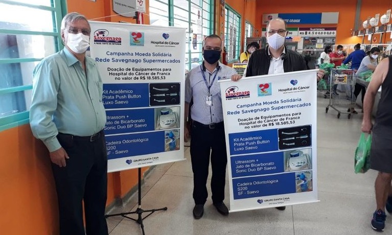 Savegnago destina R$ 18 mil ao Hospital do Câncer com campanha moeda solidária