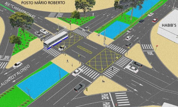 ​Prefeitura gasta mais de R$ 400 mil com a CPFL na rotatória da Champagnat