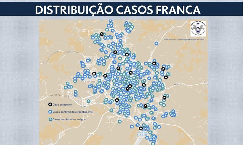 Coronavírus já chega a todos os bairros de Franca, aponta levantamento da Prefeitura
