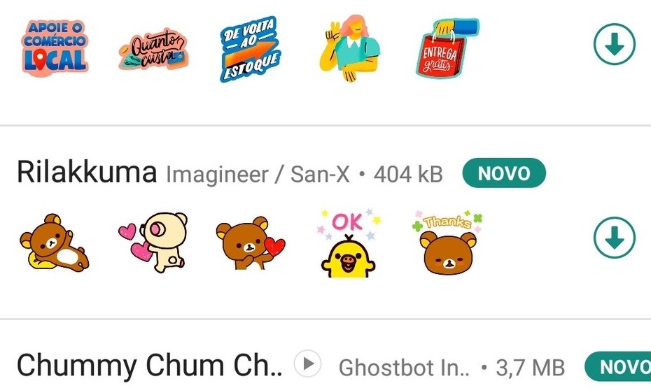 Aprenda a baixar e usar as novas figurinhas animadas do WhatsApp