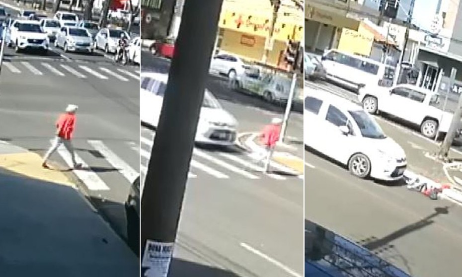 Franca: motorista que atropelou idosa na faixa de pedestres estava ao celular