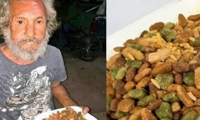 Onda de solidariedade ajuda idoso humilhado: recebeu ração de cachorro