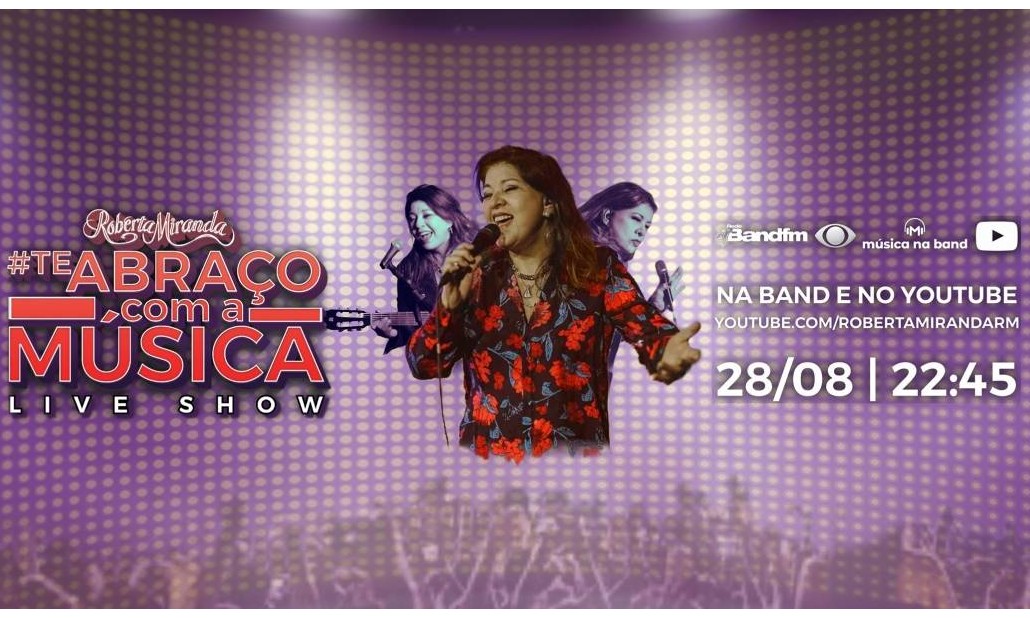 ‘Música na Band’: Roberta Miranda canta sucessos ao vivo nesta sexta-feira (28)