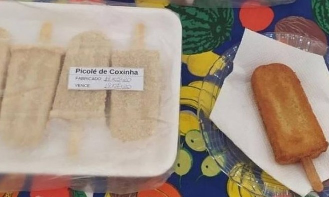 Empresário vende picolé de coxinha e salva negócio durante pandemia, veja!