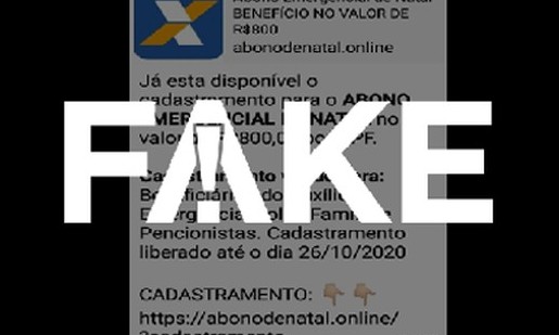“Abono Emergencial de Natal” de R$ 800 é golpe, alerta antivírus Kaspersky