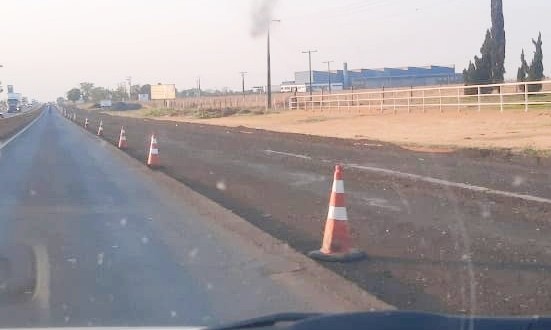 Obra lenta em rodovia que liga Uberaba a Igarapava tem queixa de motoristas
