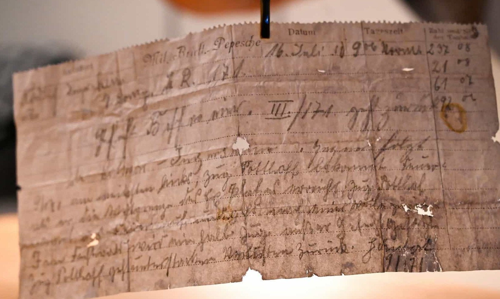 Encontrada mensagem com mais de 100 anos enviada por pombo correio