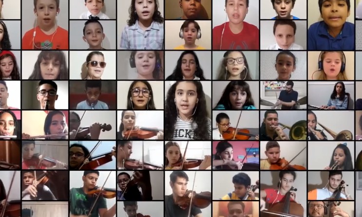 Projeto Música Criança segue com aulas on-line até em São Joaquim