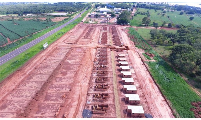 Conjunto habitacional de 120 moradias de Rifaina está em construção