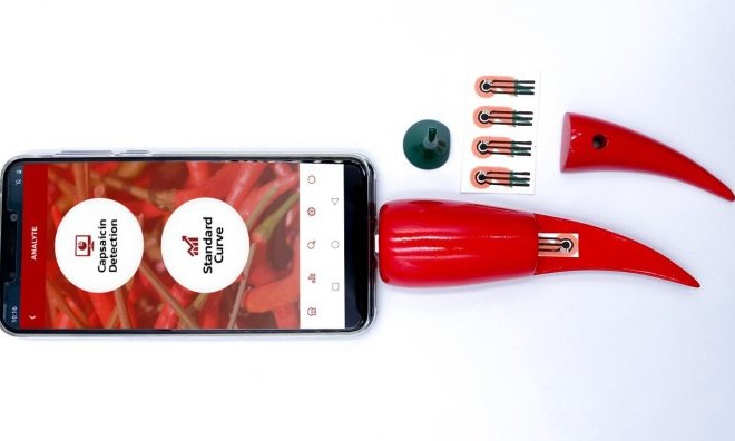 Invenção: sensor de pimenta ligado ao celular pode dizer se a comida vai arder