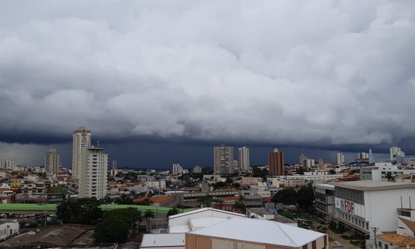 Chuva forte provoca pontos