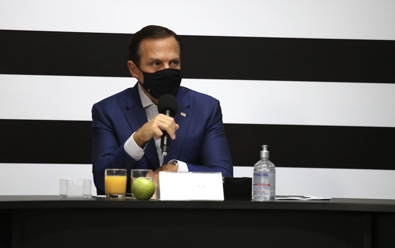 João Doria tem reunião com prefeitos do estado para discutir sobre medidas contra a Covid-19