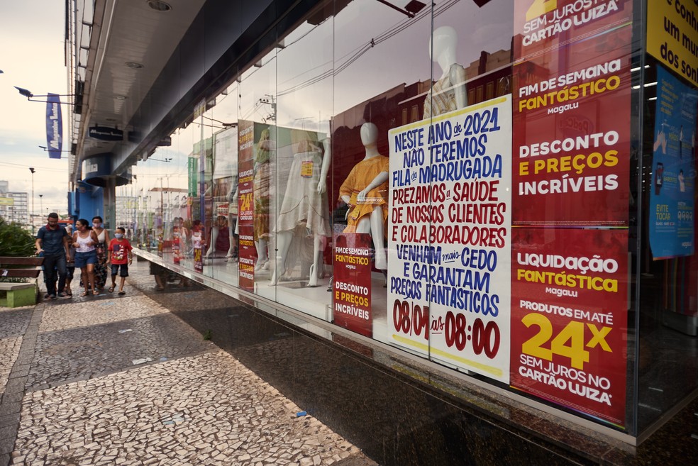 Magazine Luiza no centro de Franca, SP