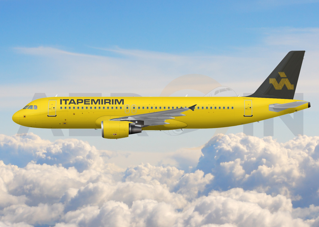 A primeira aeronave da frota da Ita Transportes Aéreos, nova empresa de aviação do Grupo Itapemirim