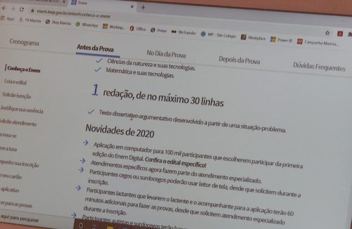 Enem digital: menos de 800 estão aptos para o exame deste domingo (7) em Franca - Jornal da Franca