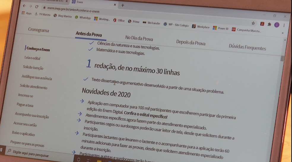 Enem digital: menos de 800 estão aptos para o exame deste domingo (7) em Franca