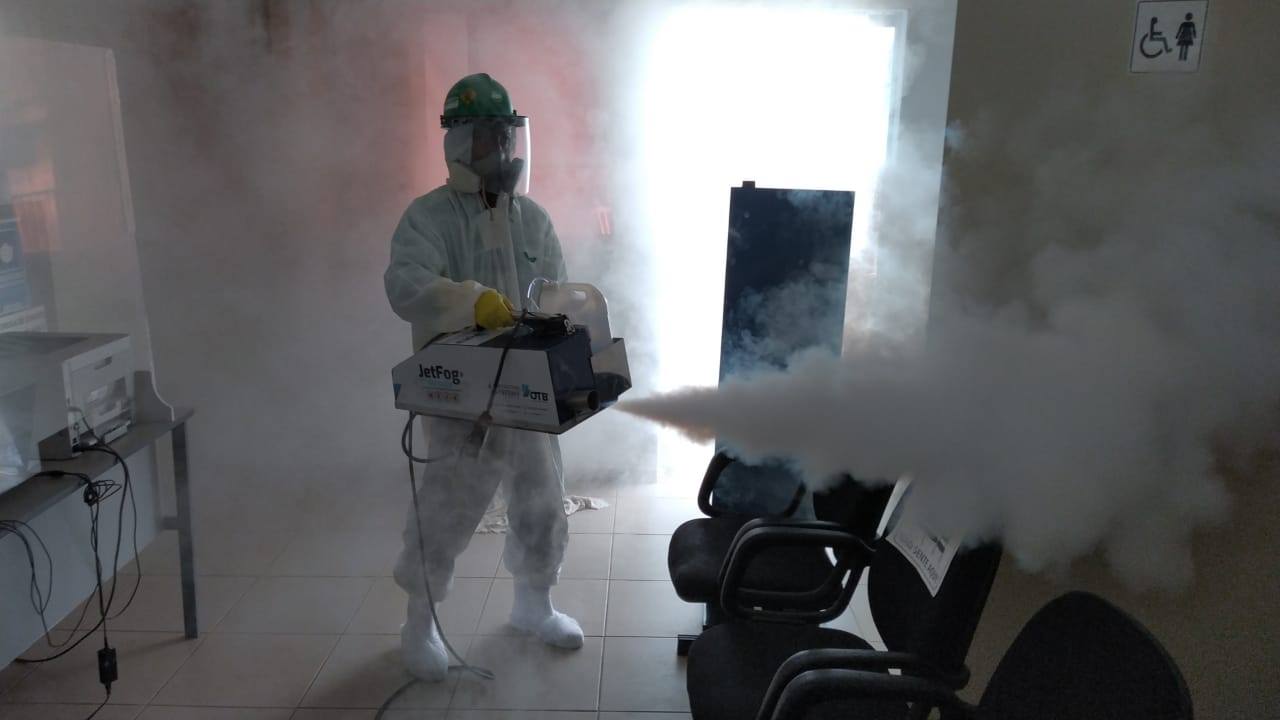 Sanitização de setores da saúde em Cristais Paulista previne contra Covid 19
