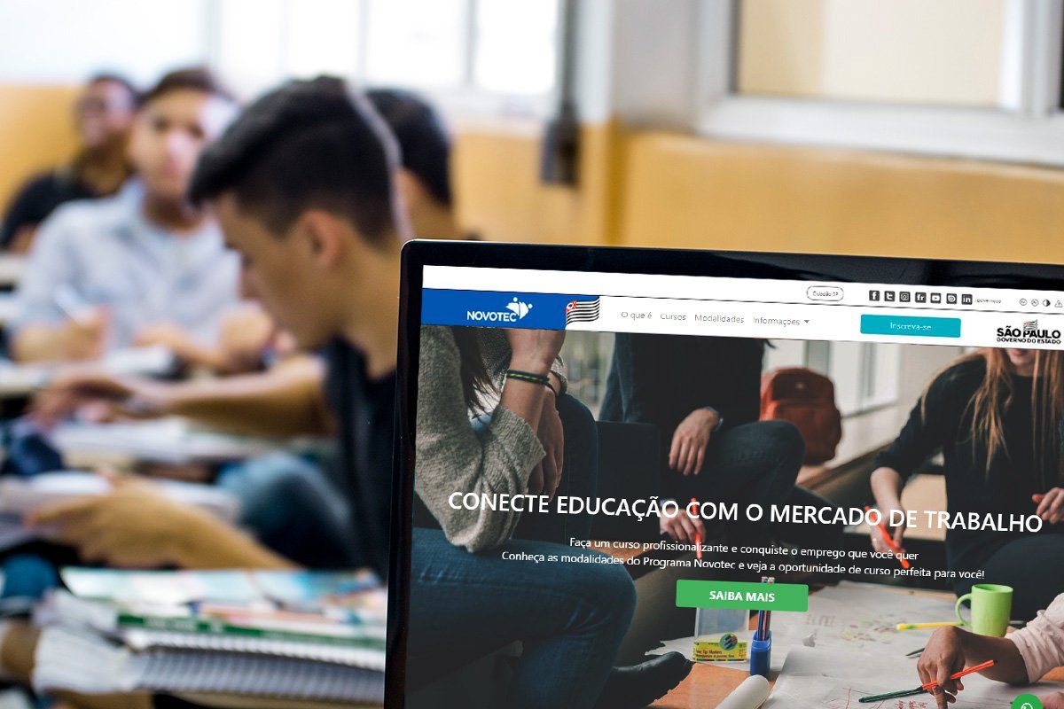 Jovens de até 24 anos podem se inscrever gratuitamente em cursos. São 8 mil vagas