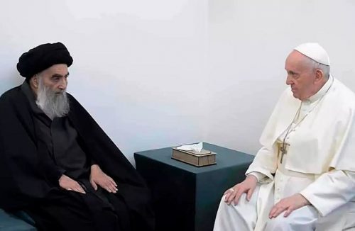 Papa Francisco encontra líder xiita no Iraque, que fala em paz aos cristãos - Jornal da Franca
