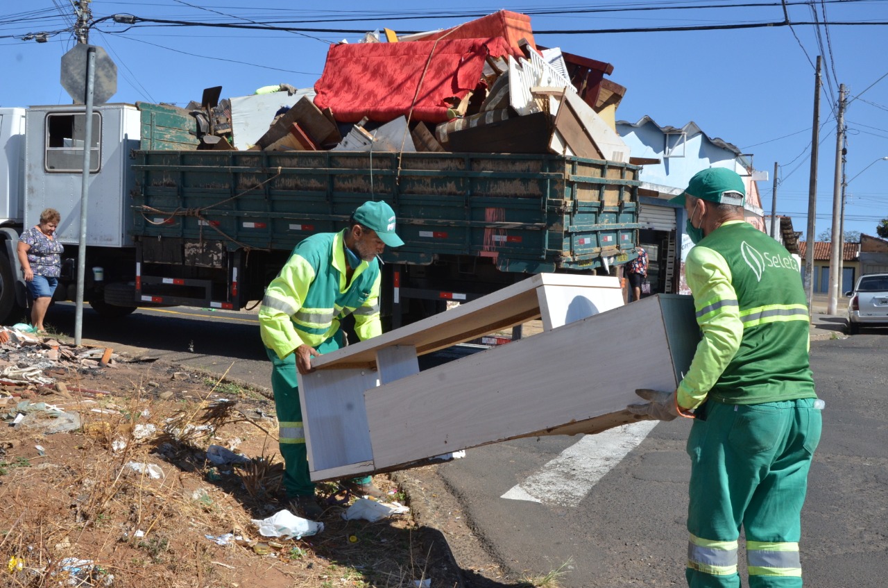 Arrastão da Limpeza recolheu no último sábado, 27, 24,8 toneladas de inservíveis
