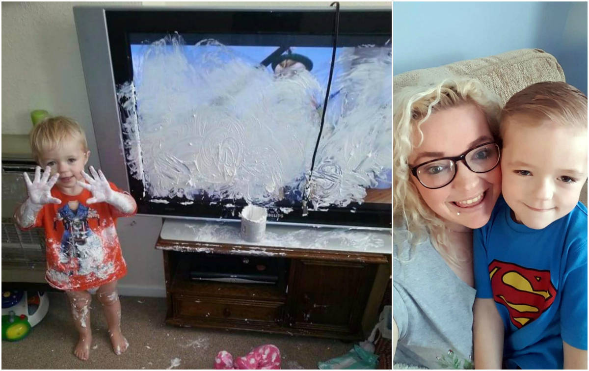 Garoto de 3 anos já destruiu 12 televisões
