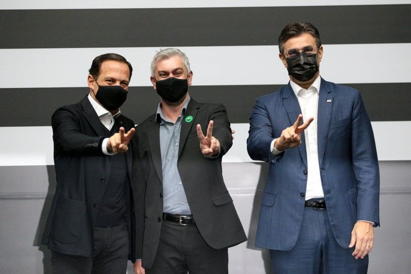 Dirceuzinho é recebido por João Dória e Rodrigo Garcia e cobra recursos