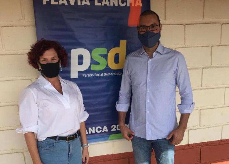 Flávia Lancha assume a coordenação do PSD e recebe deputado Alex Madureira