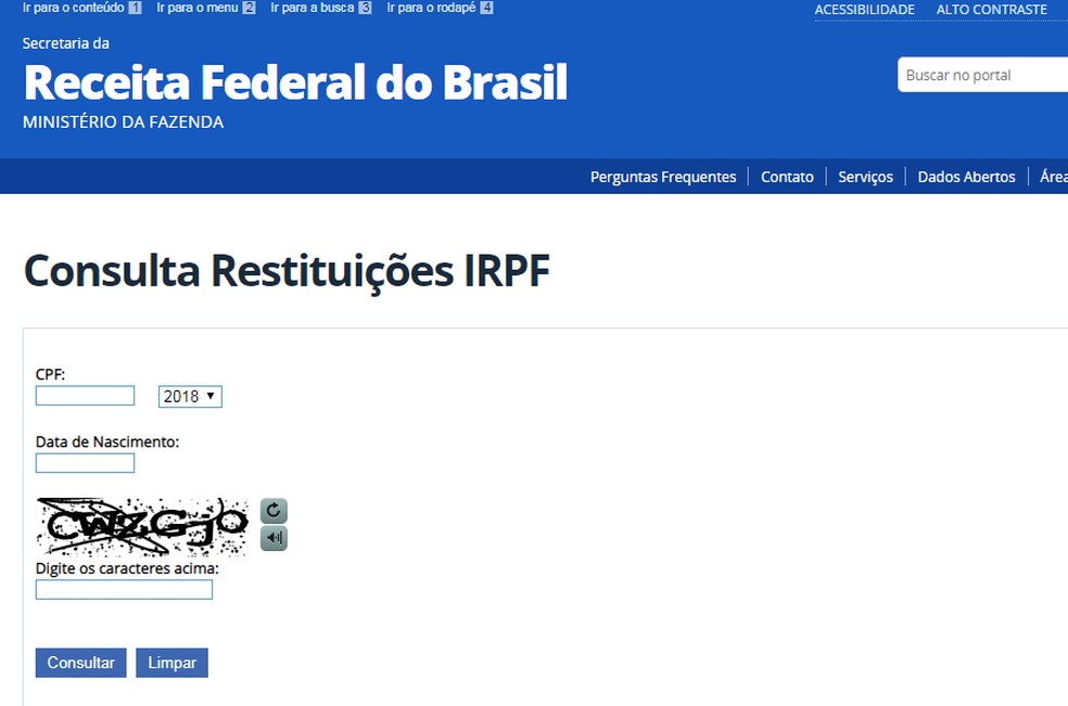 Consulta ao 4º lote de restituição do IR já está liberada pela Receita Federal