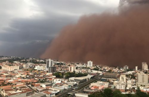 Entenda a razão da tempestade de poeira sobre Franca, na explicação da meteorologia