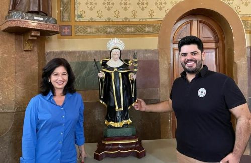Santa Rita: imagem do novo Santuário de Cássia foi restaurada por artista francana - Jornal da Franca