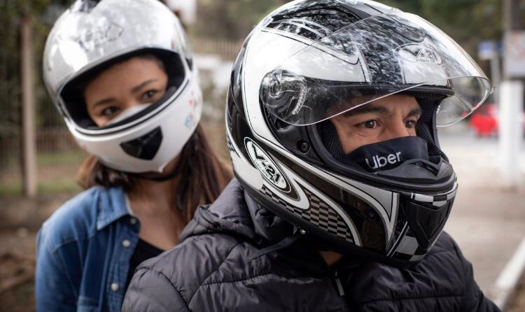 Uber lança viagens de moto em Franca, com facilidades do app e seguro de acidentes