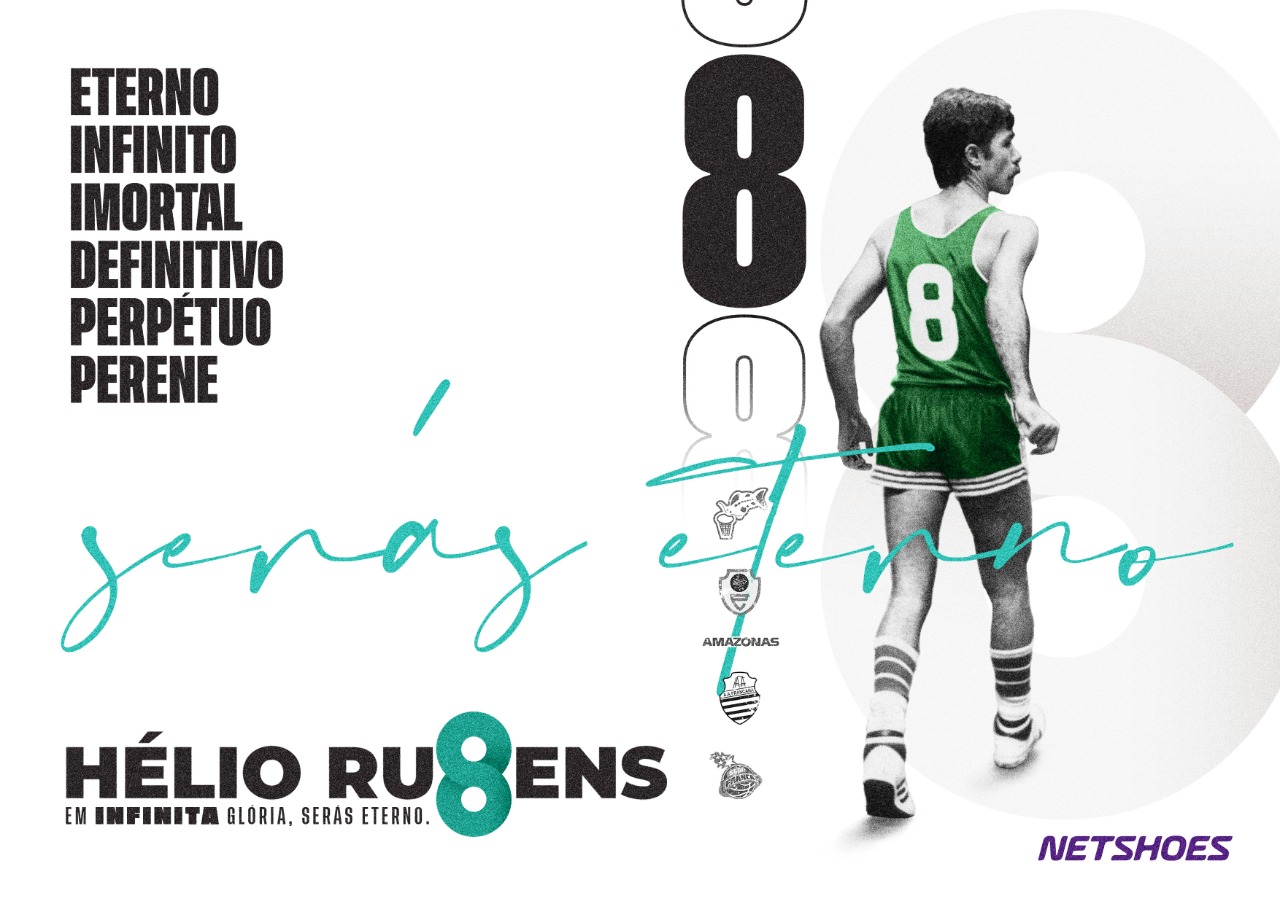 Sesi Franca faz homenagem e “aposenta” camisa oito usada por Hélio Rubens