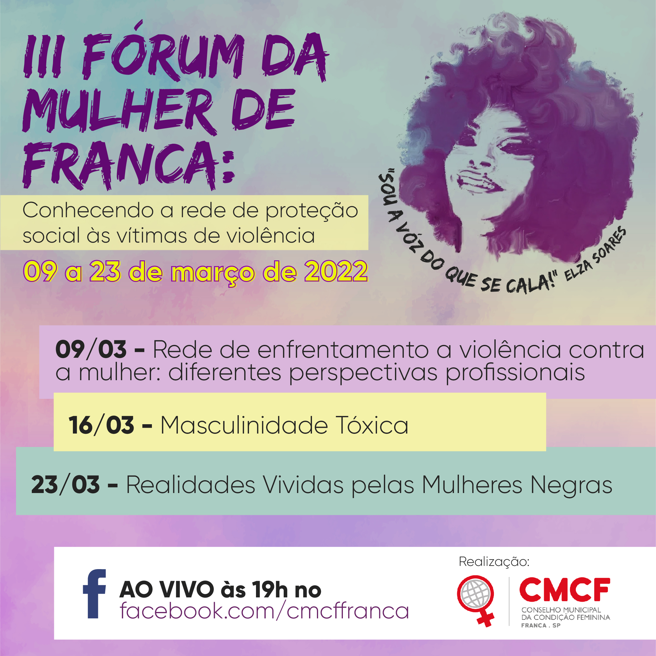 Conselho da Condição Feminina de Franca realiza o III Fórum da Mulher nesta 4ª, 09
