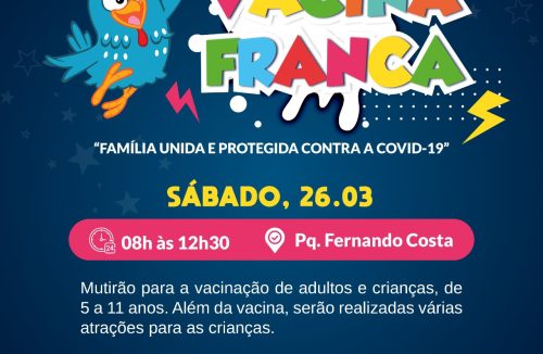 2ª edição do Vacina Franca acontece no sábado, 26, no Parque Fernando Costa - Jornal da Franca