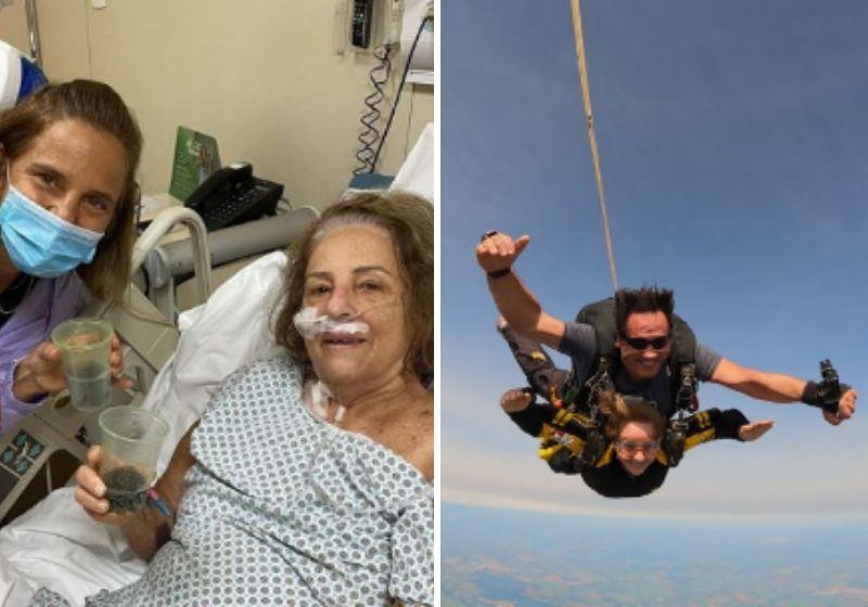 Paulistana de 80 anos vence Covid-19 e salta de paraquedas só para comemorar
