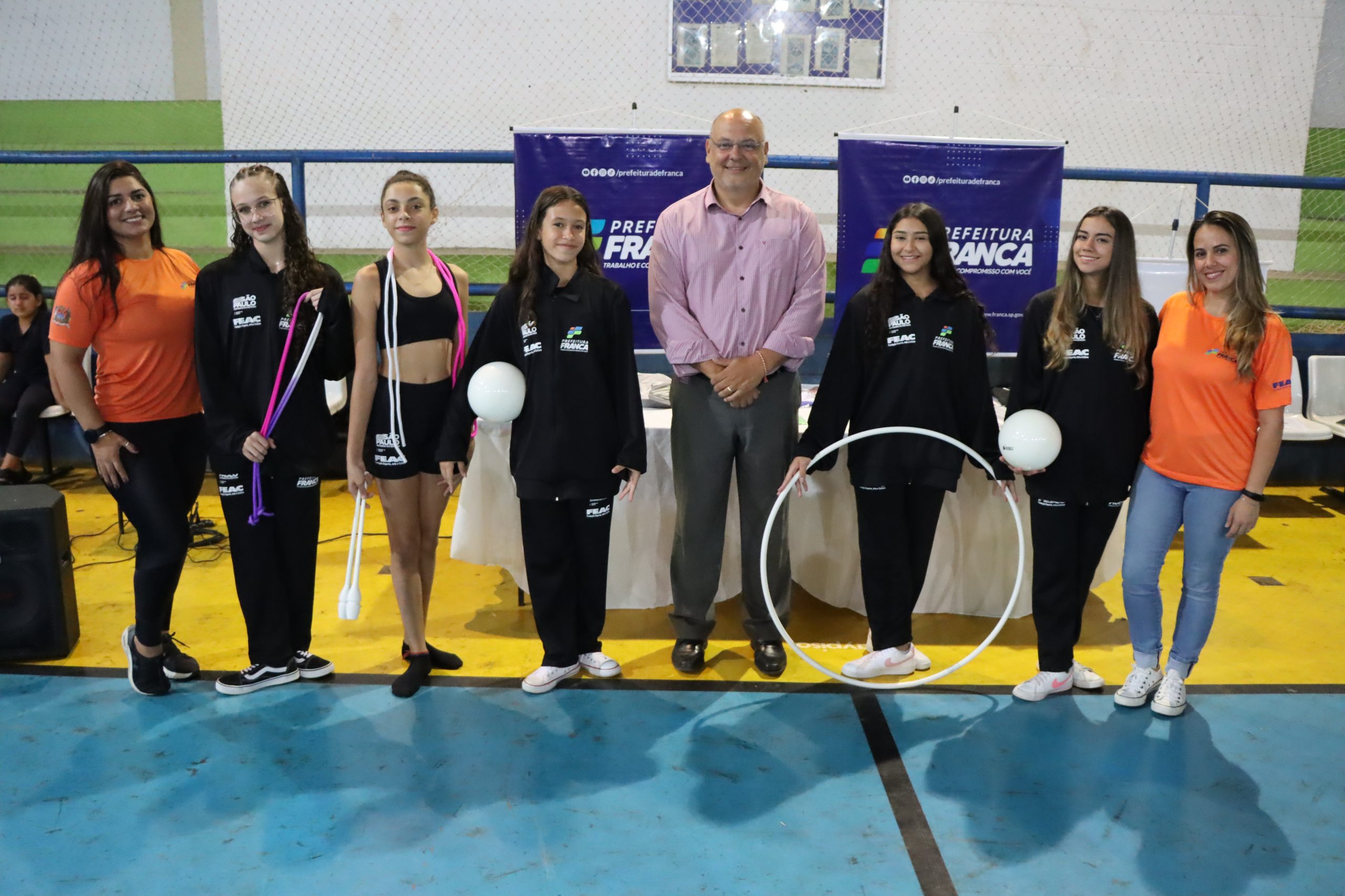 Núcleos de ginástica rítmica de Franca recebem novos equipamentos