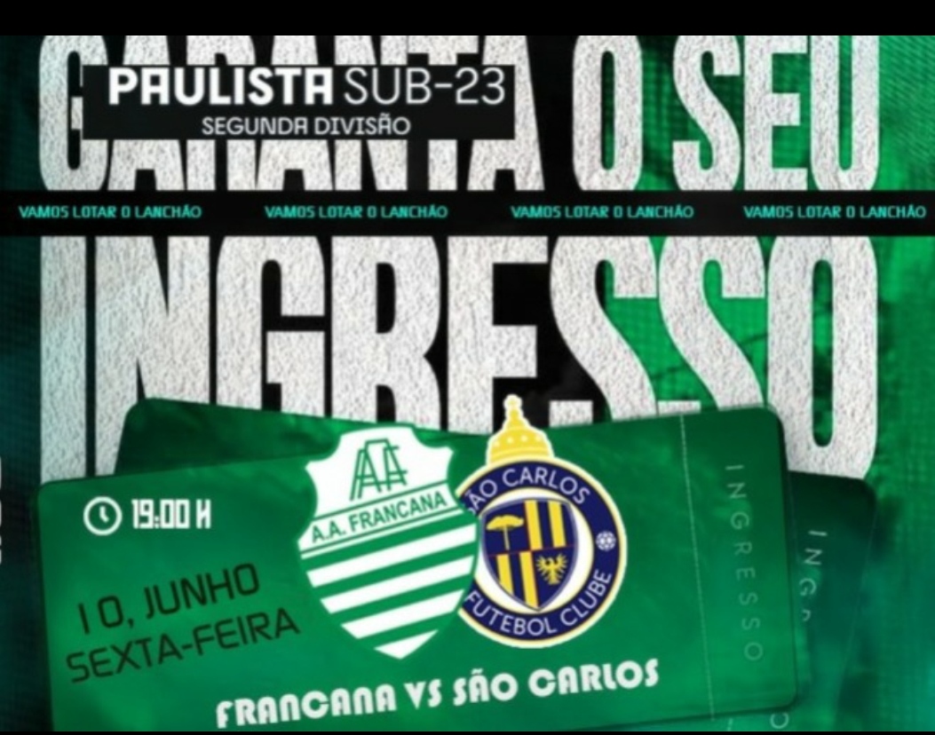 Ingressos para Francana x São Carlos na sexta-feira já estão à venda