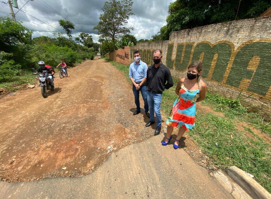 Após ação da Câmara, ligação do Luiza com o São Domingos será asfaltada