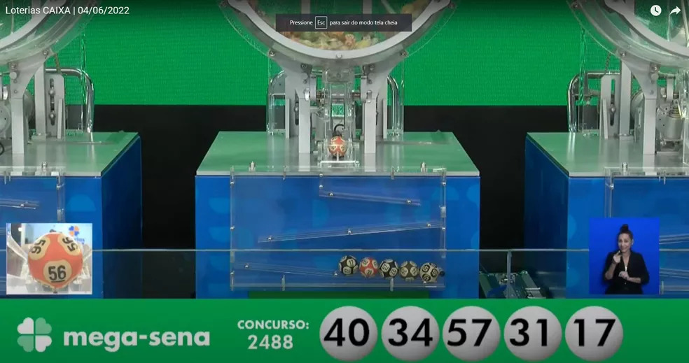 Ninguém acerta as seis dezenas da Mega-Sena 2488 e prêmio pode ser de R$ 9 milhões